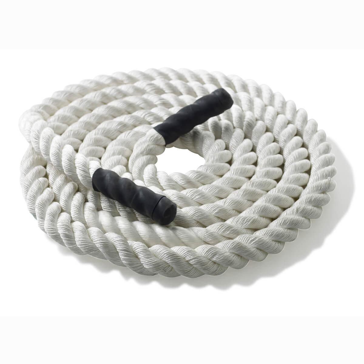 Канат тренувальний для кросфіта 6м Battle Rope White WCG 50х6, фото 1