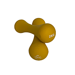Неопренові фітнес гантелі 2 штуки по 2 кг WCG