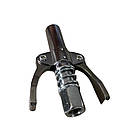 Насадка швидкознімна на шприц для змащування Heavy Duty + шланг з пружиною для мастильного пістолета, фото 3