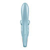 Вібратор-кролик Satisfyer Touch Me Blue, подвійний відросток, 3 потужні мотори, фото 3