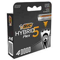 Змінні касети до станка BIC Flex 5 Hybrid 4 шт.