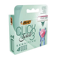 Сменные кассеты к станку BIC Miss Soleil Click Sensitive 4 шт.