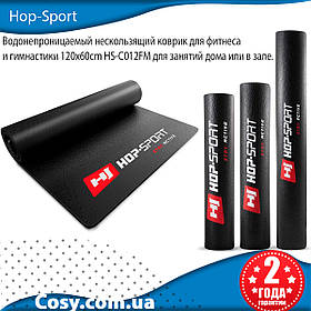 Водонепроникний нековзний килимок для фітнесу та гімнастики 120x60cm HS-C012FM для занять удома або в залі.