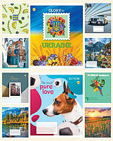 Зшитий (36 арк.=) "Тетрада" Тверда 32401 Мікс 1, 20/240