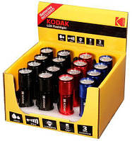 Универсальный ручной диодный фонарик на батарейках KODAK 9-LED (3хААА) цвет в ассортименте