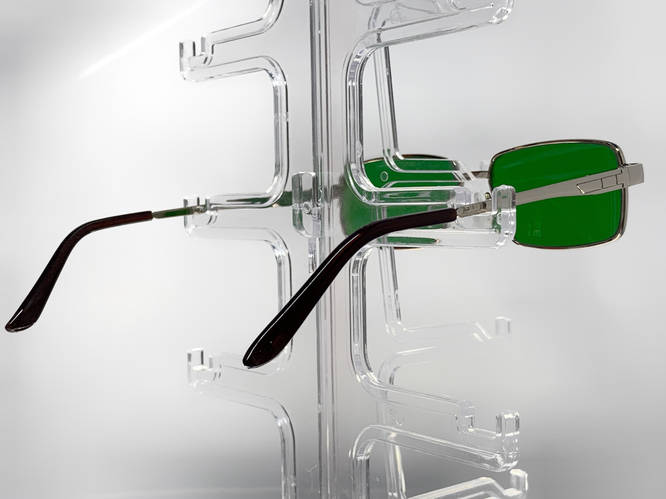 Купить Зеленые очки при глаукоме в металлической оправе 0017 ...