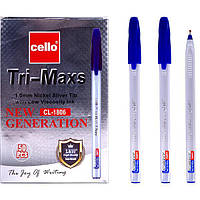 Ручка кулькова Cello Tri-Maxs синя (CL1806) 1/50