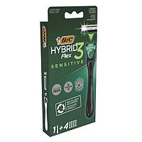 Станок BIC 3 лезвия Soleil Click Sensitive (станок + 2 сменные кассеты)