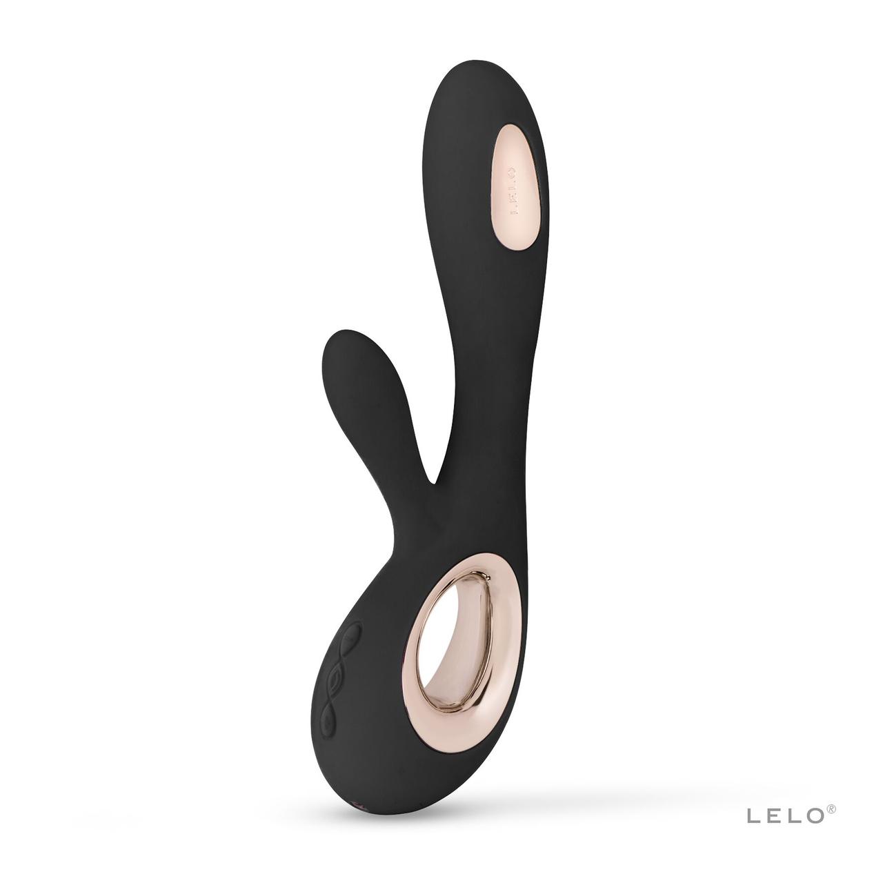 Вібратор-кролик LELO Soraya Wave Black, що ваблять рухи дула 777shop.com.ua, фото 1