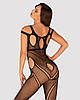 Бодистокінг Obsessive Bodystocking G322 S/M/L, фантазмагорично-силуетний крій, фото 2