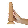 Фалоімітатор ADDICTION Dual Density Silicone Dildo Caramel 8″, присоска, діаметр 4,3 см, віброкуля, довжина 20,3 см, фото 3