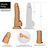 Фалоімітатор ADDICTION Dual Density Silicone Dildo Caramel 8″, присоска, діаметр 4,3 см, віброкуля, довжина 20,3 см, фото 8