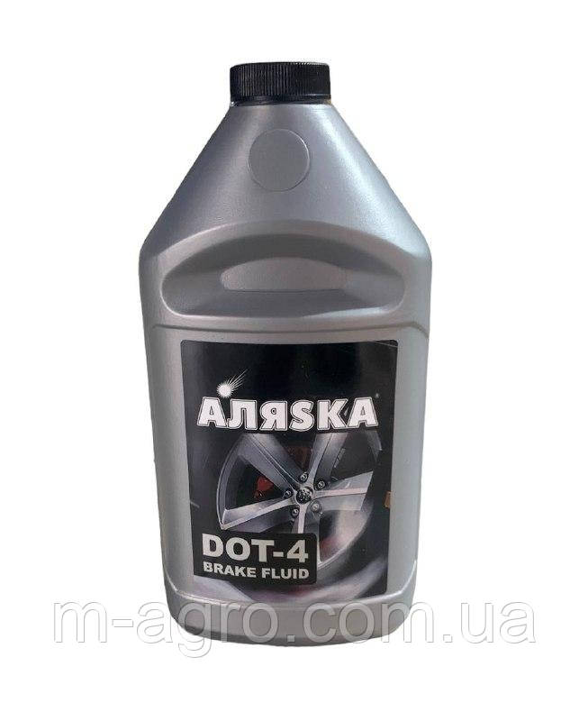 Рідина гальмівна DOT-4 (750 г.) (срібло) (вир-во АЛЯSКА)