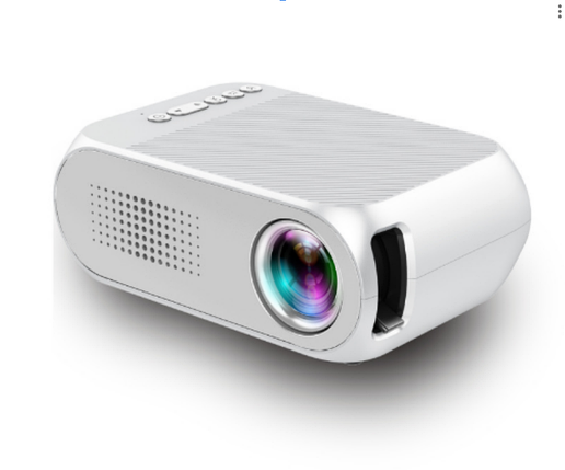 Портативний проєктор Projector LED UTM YG-320 Вбудований динамік Silver, фото 1