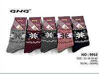 Шкарпетки жіночі GNG 9952 сер. ангора з махрою різні кольори р.35-38/39-42 (уп.20 пар)