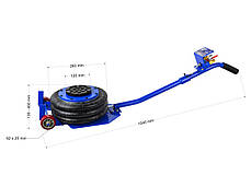 Домкрат пневматичний 3т. Домкрат підкатний 3т. G02062