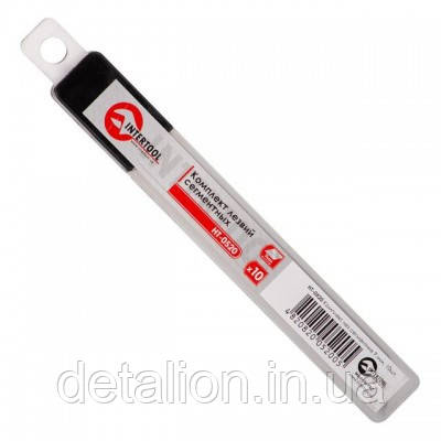 Комплект лез сегментних 9 мм, 10 шт INTERTOOL HT-0520, фото 1