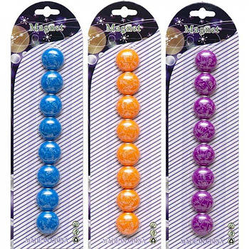 Магніт для дошки "Візерунок" 8 штук D 2см 20-8(110190) G-Rich