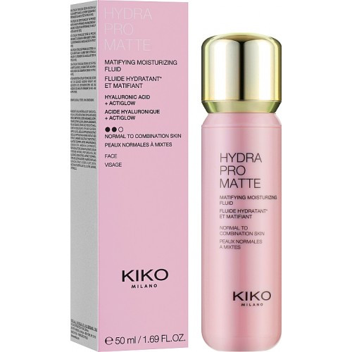 Зволожувальний матувальний флюїд для обличчя Kiko Milano Hydra Pro Matte Moisturising Fluid