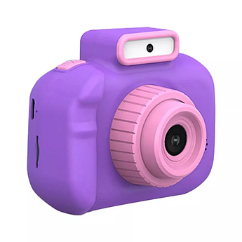 Дитячий фотоапарат 600mAh фотокамера игрушка Colorful H7 PURPLE