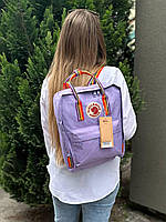 Жіночий гарний рюкзак для прогулянок містом та подорожей, лавандовий забарвлення, логотип світловідбивний