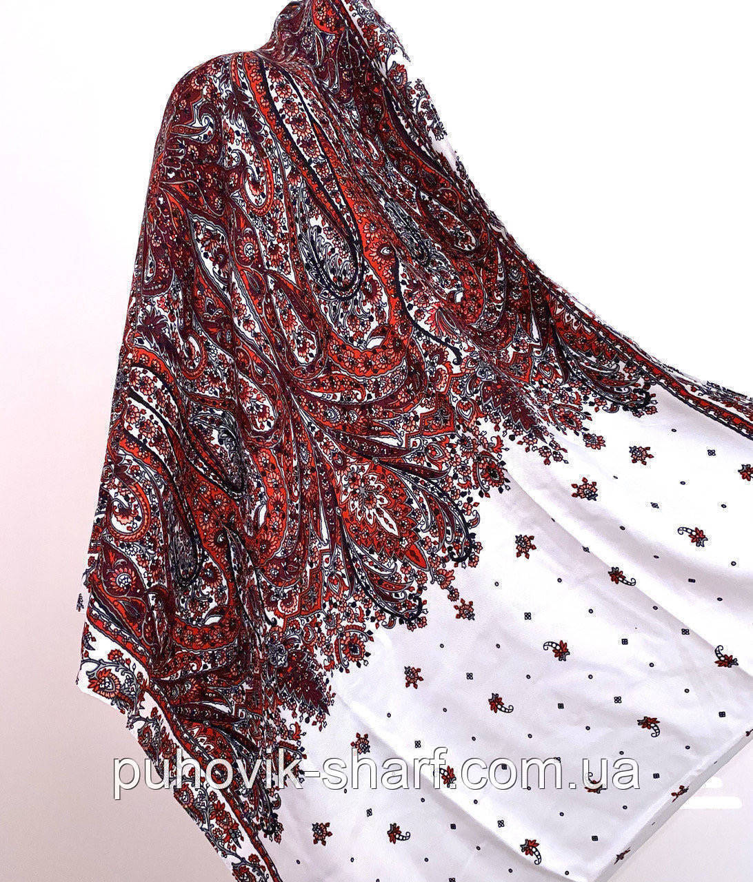 Качественный шарф хомут с этническим узором - фото 5 - id-p1521402649