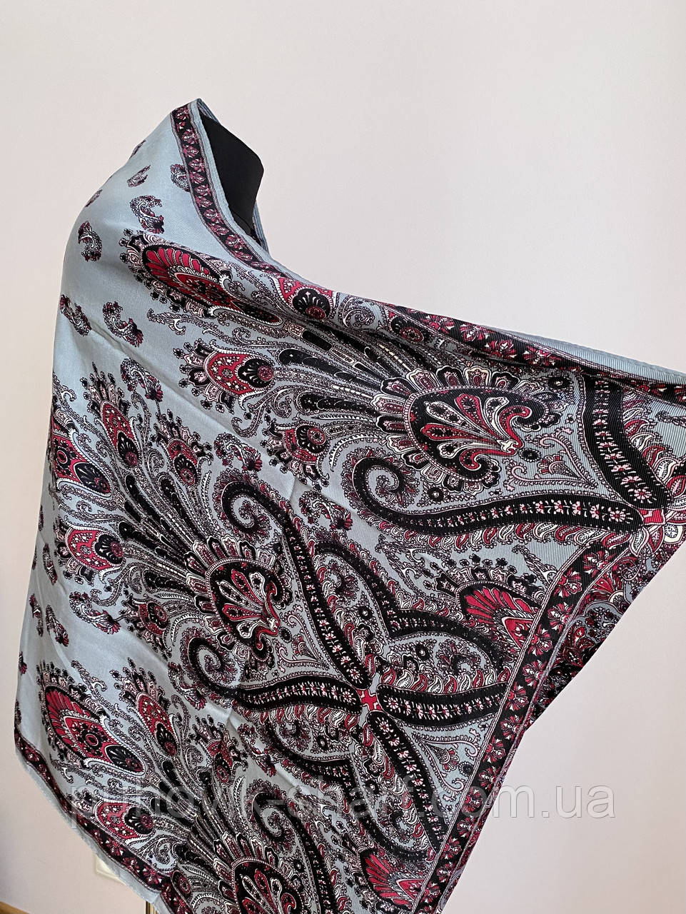 Качественный шарф хомут с этническим узором - фото 1 - id-p1521402649