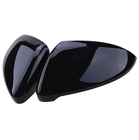 Накладки на дзеркала VW (Фольцваген) Golf MK7, MK7.5, E-GOLF, Touran 2 (5T) Чорний Глянец