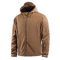 M-Tac куртка флисовая Windblock Division Gen.II Coyote Brown, мужская куртка койот, флисовая армейская куртка