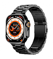 Розумний смарт-годинник Smart Watch H8 Ultra Max 49 mm смарт-годинник з магнітною зарядкою і функцією дзвінка чорний