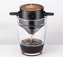 Воронка для кави, пуровер v60 багаторазовий 200 мл, dripper