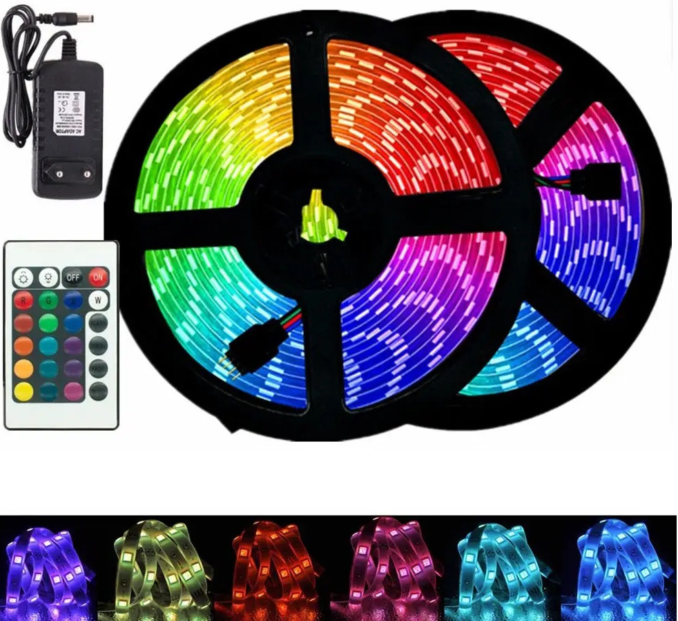Світлодіодна стрічка LED 5050 RGB комплект 4,5 метра, різнобарвна