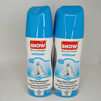 Рідка Крем-Фарба для взуття SHOW біла 75 мл
