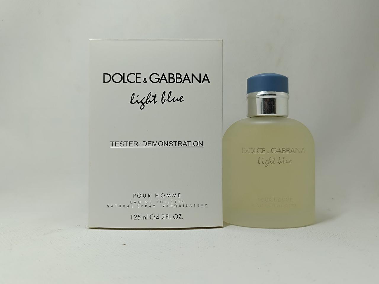 Тестер мужской Dolce & Gabbana Light Blue Pour Homme (Дольче Габана Лайт Блю Пур Хом) 125 mlТестер мужской Dolce & Gabbana Light
