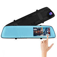 Видеорегистратор зеркало дисплей автомобильный Full HD DVR L-9003 2 камеры для парковки с записью 1080р