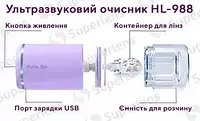 EYEKAN HL-988 ультразвуковой очиститель для линз(ВИТРИНА.повреждена коробка,нет пинцета)