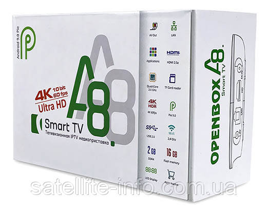 Смарт ТВ приставка Openbox® A8 UHD
