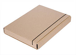 Папка-короб для зошитів на резинці ECO, B5, КРАФТ
