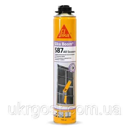Піна монтажна під пістолет всесезонна SikaBoom-587 All Seasons 750 мл (714795), фото 1