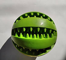 М'яч з зубцями, аналог Denta Fun, м'ячик для жування і чистки зубів, салатовий, 7 см, 1 шт