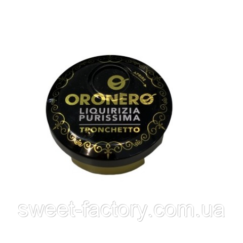 Лакричні цукерки Oronero Tronchetto Liquirizia Purissima 18g