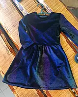 Шикарне чорне бархатне плаття, блискуча сукня на 4-5 років зріст 104-110 см, George