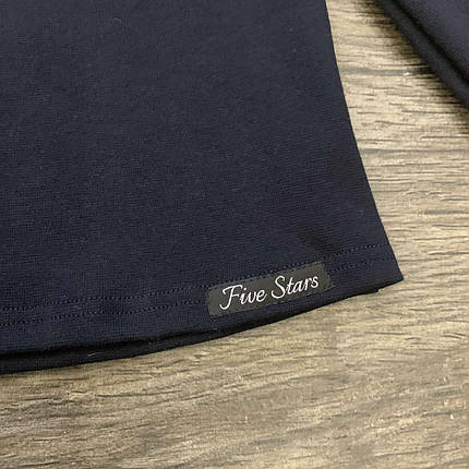 Водолазка — гольф рибана темно-синій Five Stars KD0391-110p, фото 2