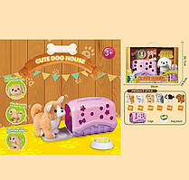 Собачка 933-86 E (12/2) 2 види, гавкає, ходить, виляє хвостом, переноска, в коробці