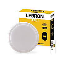 LED Светильник LEBRON L-WLR-S, 8W, Круглый, 4100K, 720LM, IP65, Датчик движения