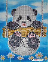 ТМ-096 Ромашковая панда, набор для вышивки бисером картины