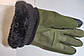 Зимові рукавиці повнопалі на флісі олива Solve 30100 універсальний розмір з кісточками.PeremogaUA, фото 3