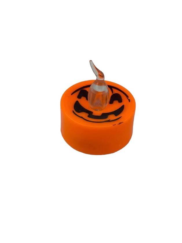 Свічка електрична LED Halloween помаранчева, 3,5х4 см
