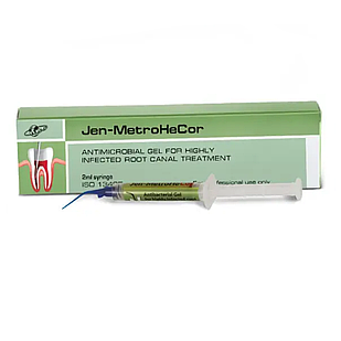 Jen MetroHeCor (Джен МетроГеКор) антимікробний гель для інфікованих каналів, шпр. 2мл