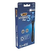 Станок ВІС 3 леза Flex Hybrid (станок + 4 змінні касети)